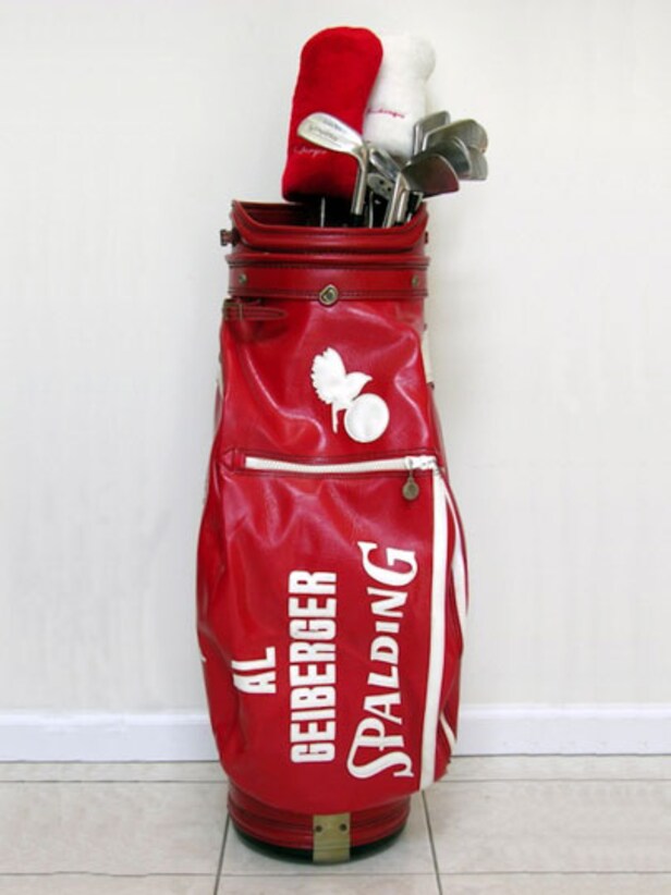 Sold at Auction: Vintage Golf Bag and Clubs