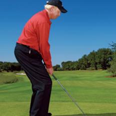 ON THE HEELS: Weight back causes thin shots.