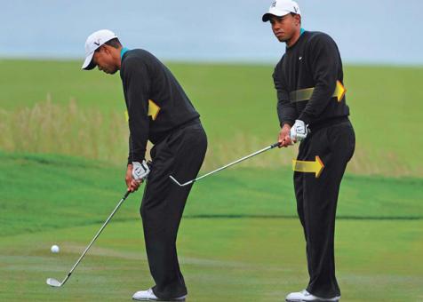 Tiger Woods: Pitch With Your Body