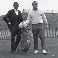 FIND YOUR GAME: Regain your confidence by being precise with your aim. Jimmy Dickinson was on the bag for all three of Jack\'s British Open wins.