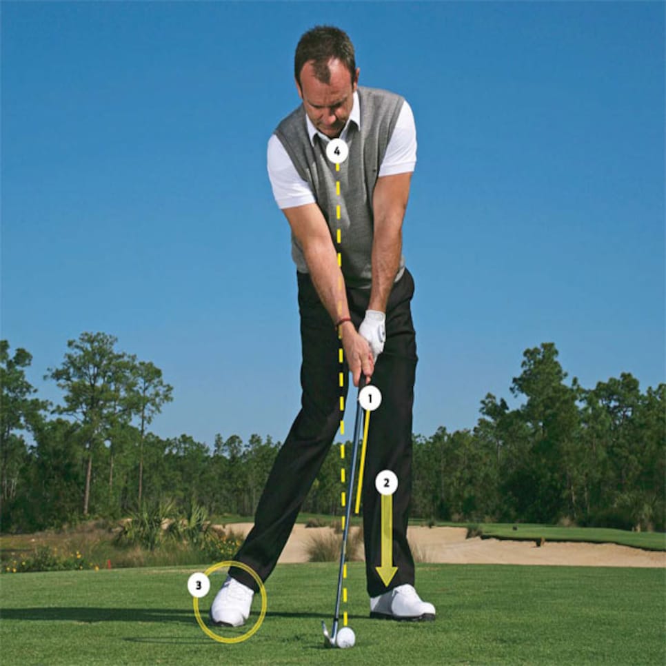 Why you should rehearse your impact position before starting your swing