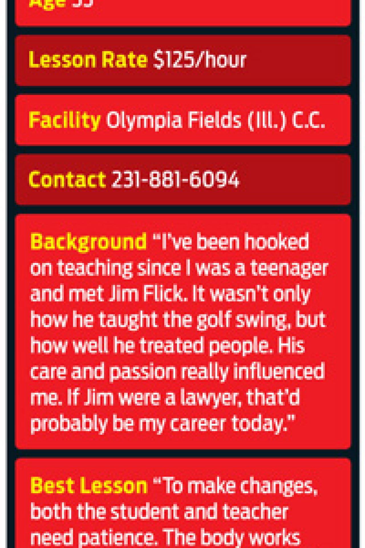 Best Young Teachers Billy Fitzgerald Instruction Golf Digest