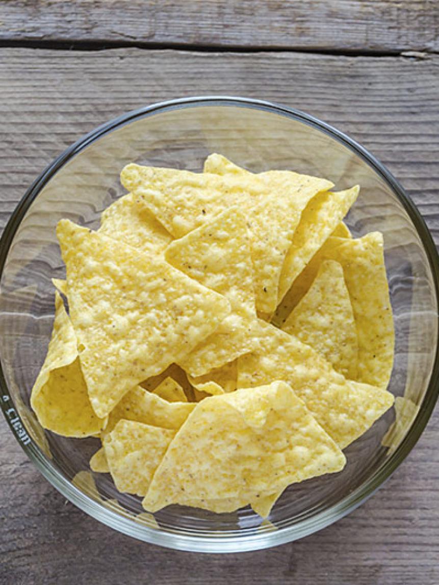 Baked Tortilla Chips with Sea Salt