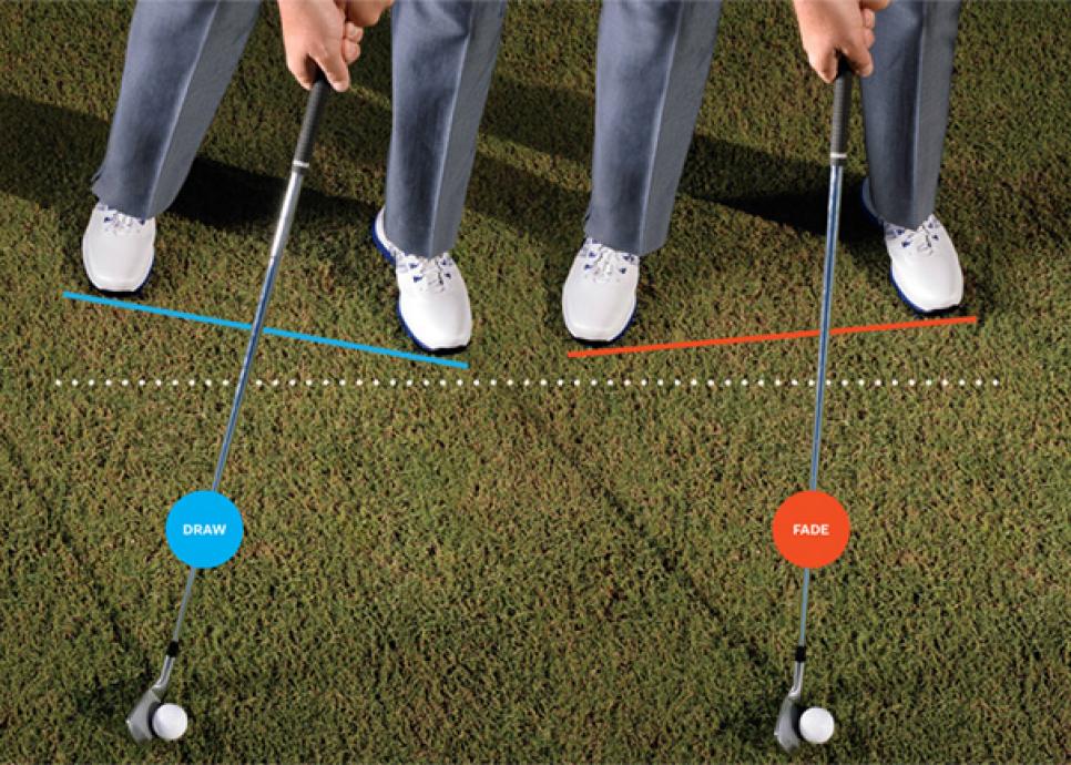 How to line up your feet for a golf swing Sean Foley Add The Curve At Address Instruction Golf Digest