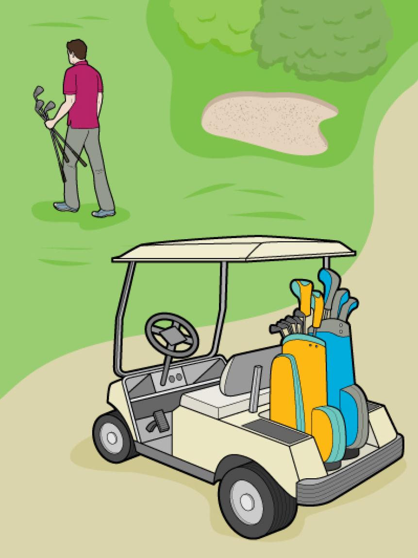 How To Get Exercise When Driving A Golf Cart