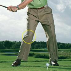 Add Kick To Your Drives: Maintaining the flex in your right knee will help you stay in your posture and deliver more speed at impact.