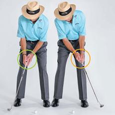 Left is right: as you follow through, feel as if you\'re making a left-hander\'s backswing. This thought will keep your upper body steady.