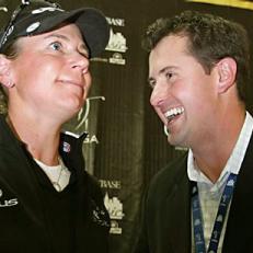 Annika and her new husband Mike McGee at the 2008 ADT Championship.