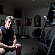 Man on a mission: Having reduced his body fat by almost half since 2006 with vigorous work at his home gym, Westwood believes he is closer than ever to winning a major.