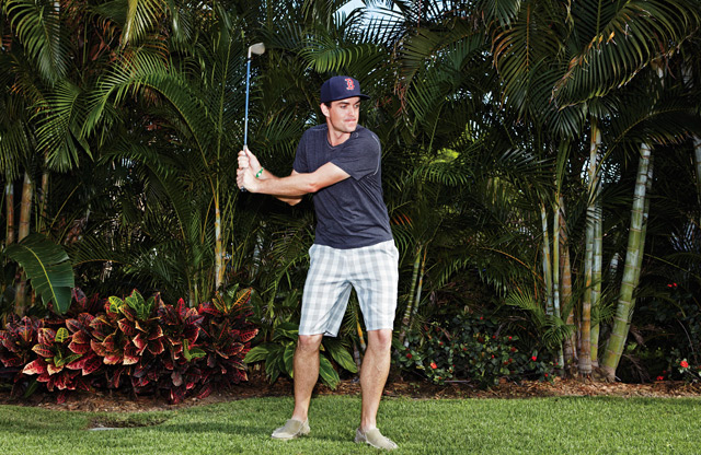 MECHANICAL TIN PUTTING RANGE GENTLEMAN GOLFER PRACTICING 