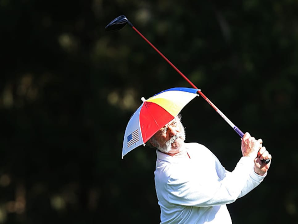 golf umbrella hat