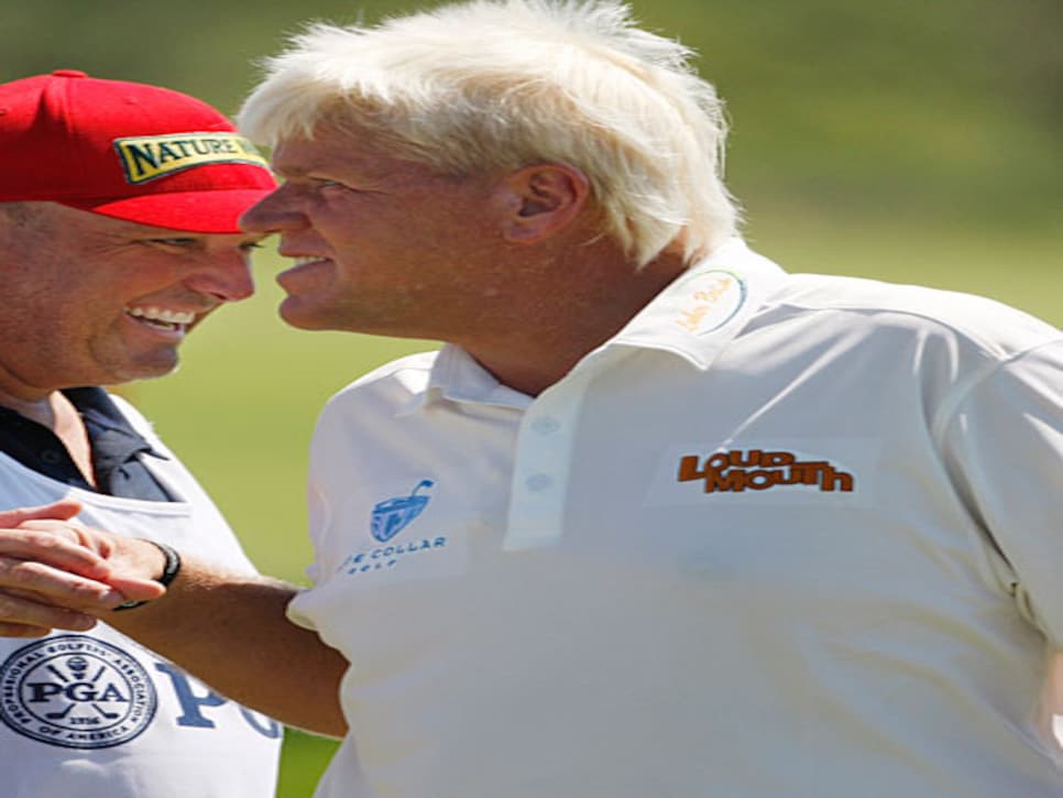 John Daly's second shot, 11th hole, first round