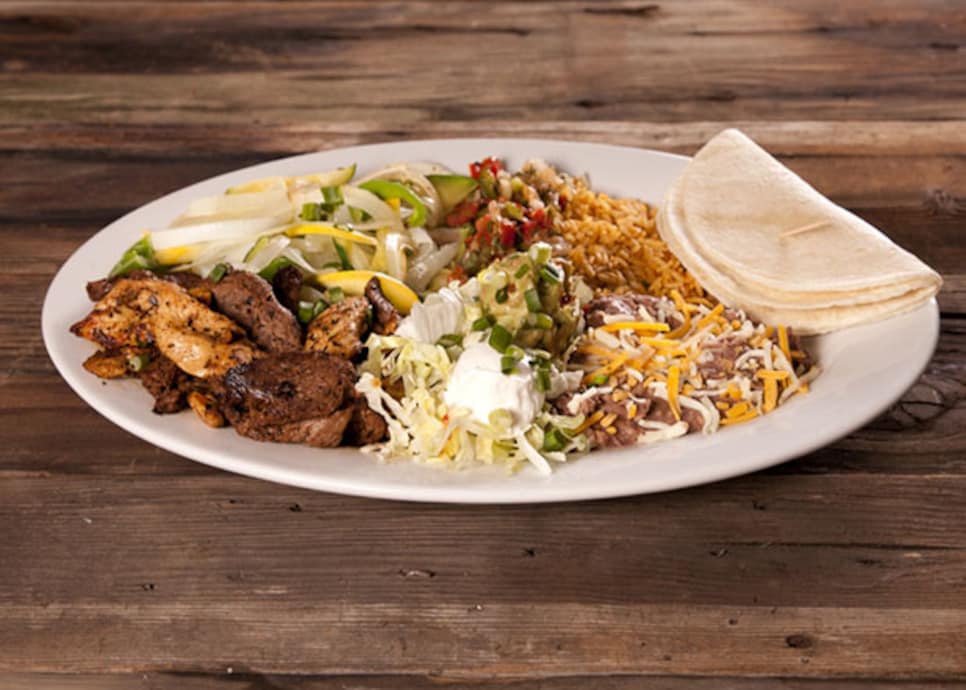Chicken and beef fajitas (Tiger Woods, 2006)