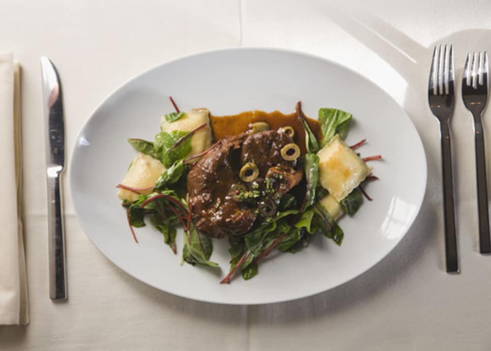 Veal osso bucco ravioli (Zach Johnson, 2008)