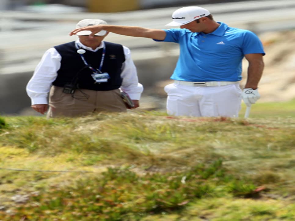 Dustin Johnson: 82 at Pebble Beach in 2010