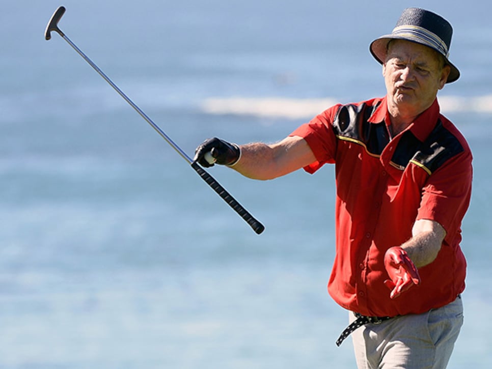 Bill Murray gets in some golf before embarking on international tour