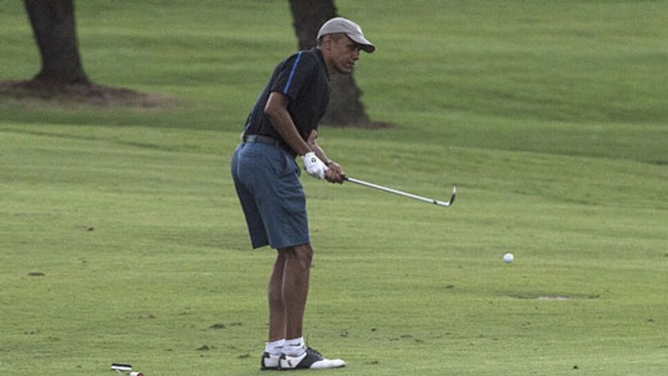 Larry Fitzgerald recalls hole-in-one while playing with President Obama