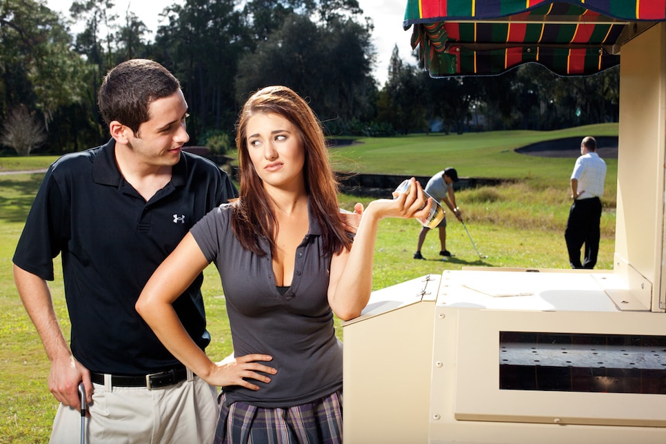 Crappy Golfers Club - Drunk Golfer - Funny Ladies Golf Shirt