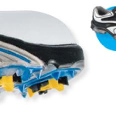 The SYNR-G ($200, available in January, [footjoy.com](http://www.footjoy.com)) uses a thermoplastic-urethane wrap extended up from the outsole in three areas for extra lateral stability.