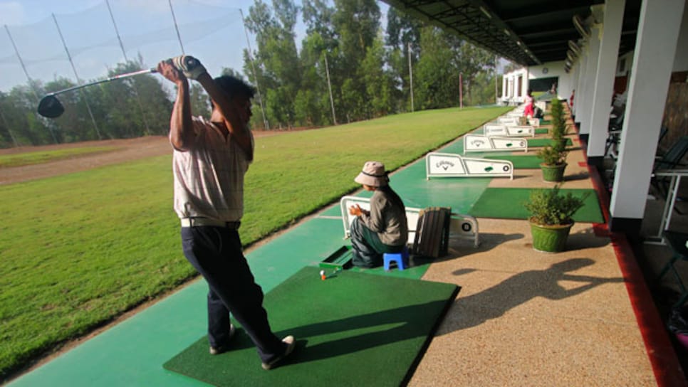 the driving range 