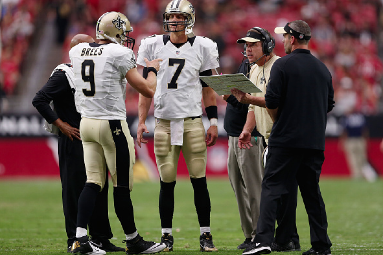 Drew Brees keeps his backups sharp by playing something called