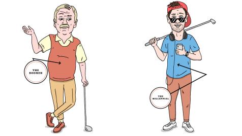 A Baby Boomer's 9-Step Guide to Millennial Golfers