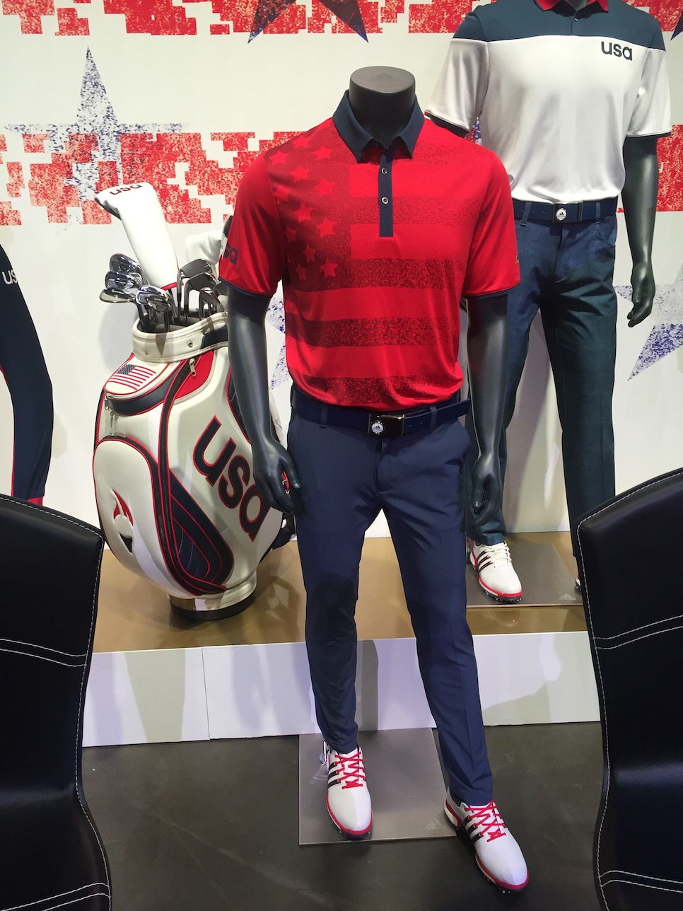 Adidas olympic golf shirt best sale