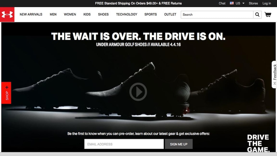 Under armour shop website