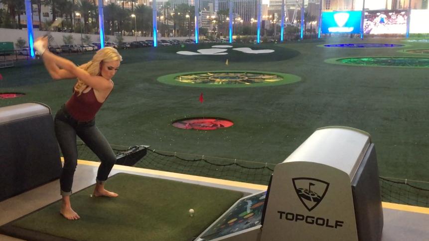 You can be like Paige Spiranac and hit barefoot.