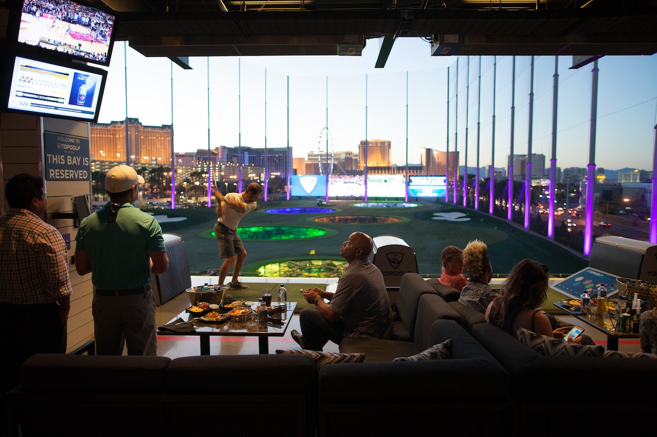 Here's what it's like to party at Topgolf Las Vegas, Courses