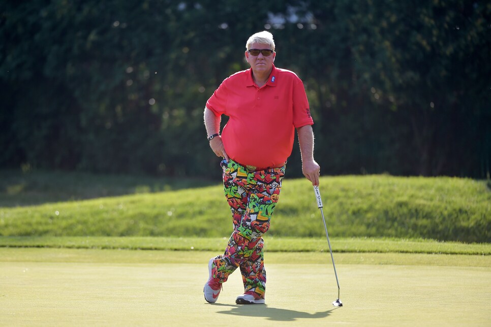 John Daly is wearing SpongeBob SquarePants pants at the British Open, This  is the Loop