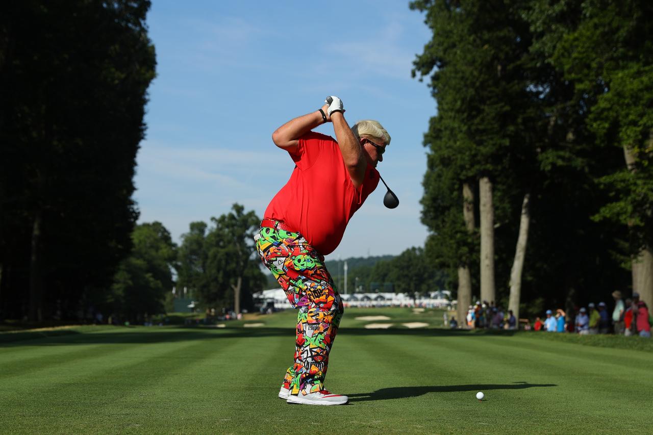 golfer with funny pants