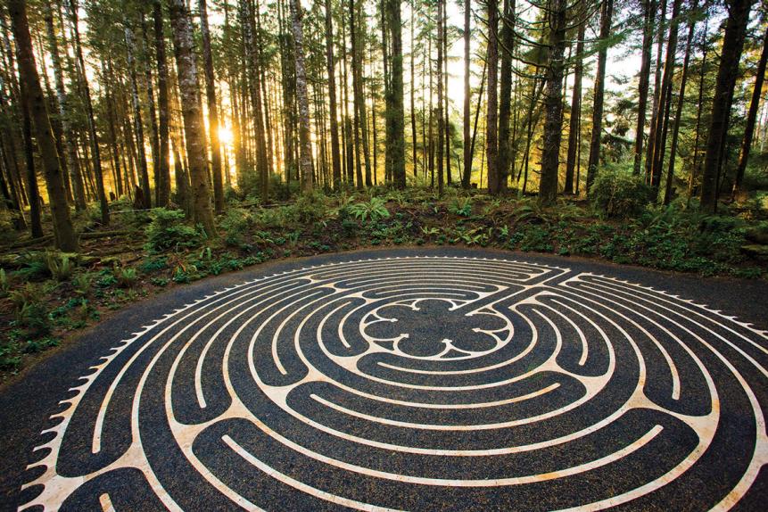 There’s a labyrinth on property, but nobody will ever tell you where it is, since it’s fun to try to find it. It’s a marble maze located in a wooded area—super peaceful.
