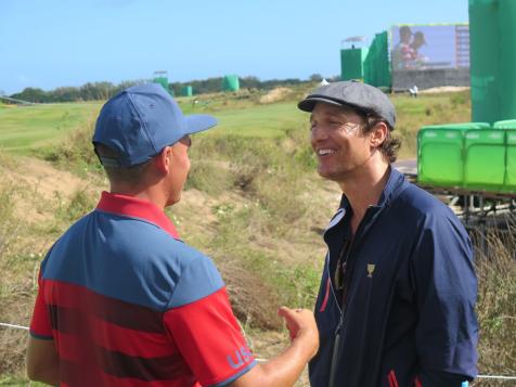 Matthew McConaughey spent his last day in Rio "taking a little walk with Rickie"