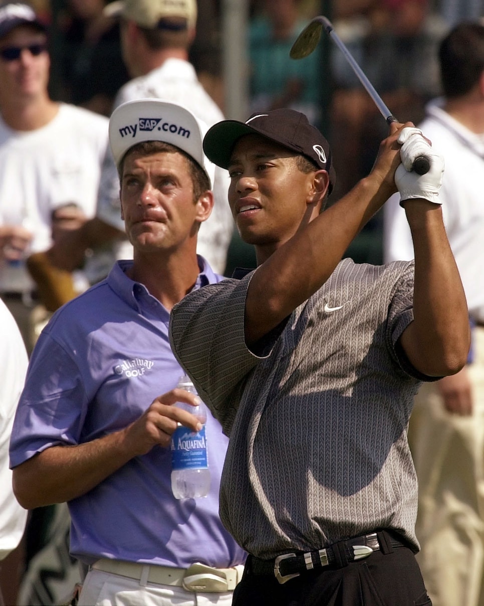 Tiger Woods is flushing everything in practice sessions Jesper Parnevik says Golf News and Tour Information Golf Digest