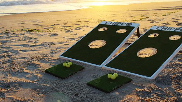 Someone combined chipping with cornhole -- and it looks awesome