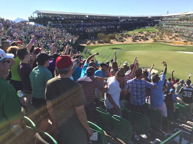 A day at the Waste Management's 16th is a dream to some golf fans ...