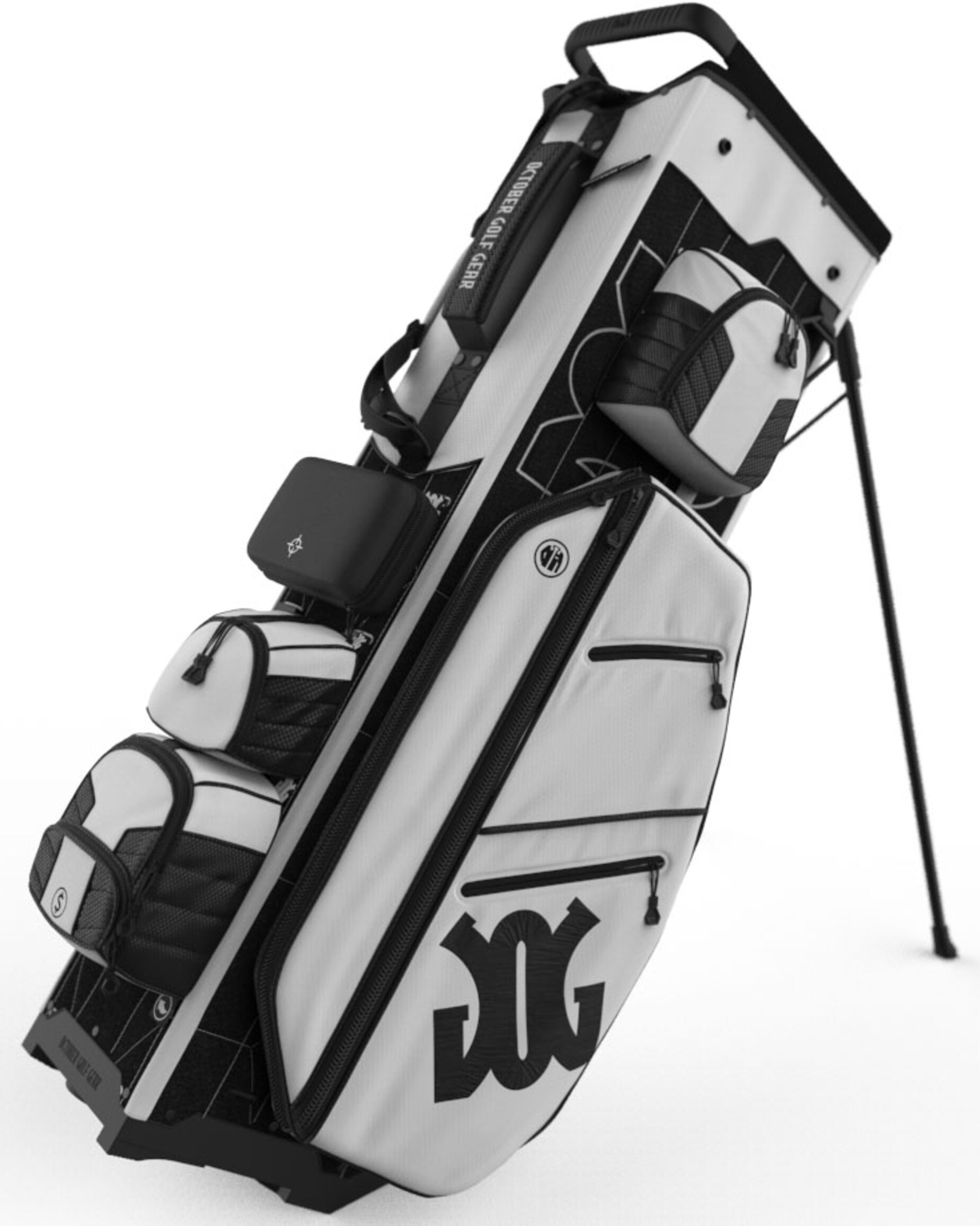 October Golf Gear bags show militaryinspired compartmentalization