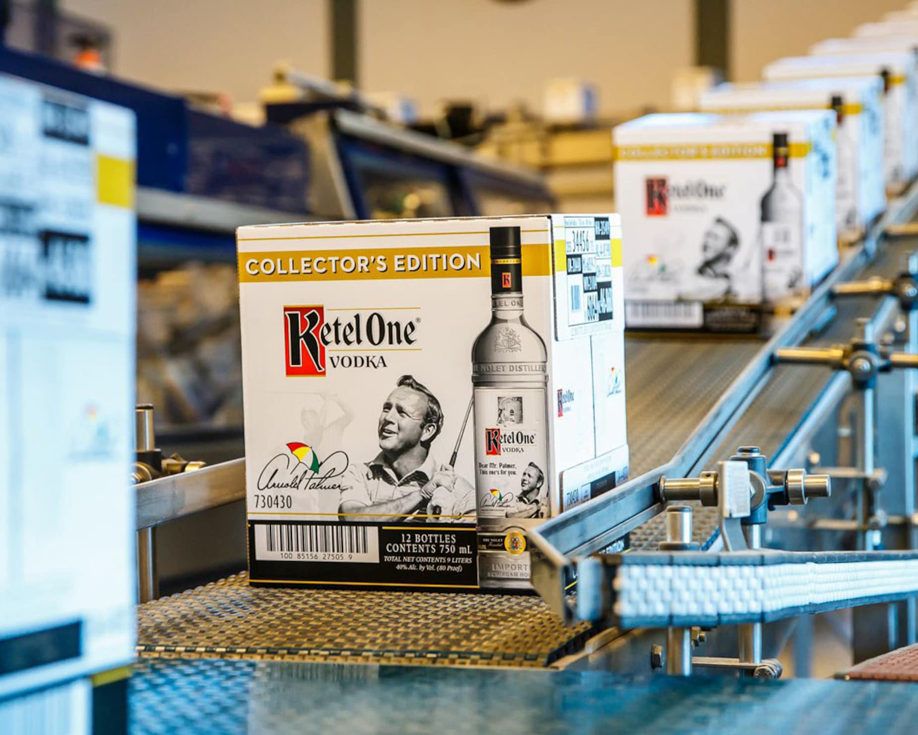 This cool Arnold Palmer collector's edition Ketel One bottle is now av