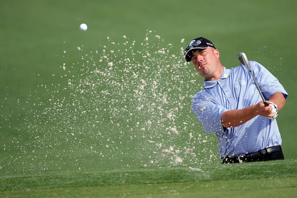 during the second practice day prior to the start of The Masters at the Augusta National Golf Club on April 3, 2007 in Augusta, Georgia.