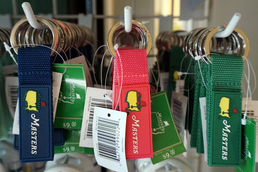 KeychainsIf you think $29 is far too expensive for a keychain, consider these $9 options. They're a perfect gift if you know someone loves the Masters, but not much else about them.