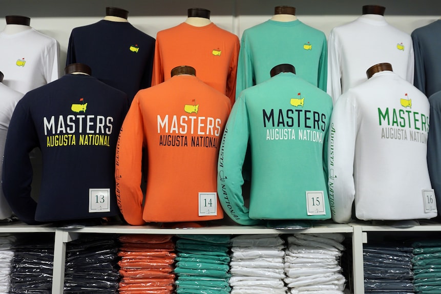 Long-sleeve t-shirtsThere are three things about this long-sleeve shirt ($45) that make us love it: the front of it is clean, with just a Masters logo; 