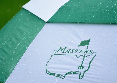 A Masters Par 3 Contest first: No winner declared after rain washes out the event