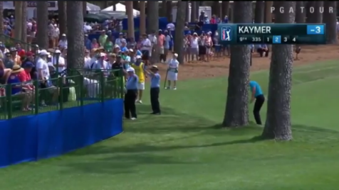 Martin Kaymer attempts -- and dramatically misses -- epic hero shot