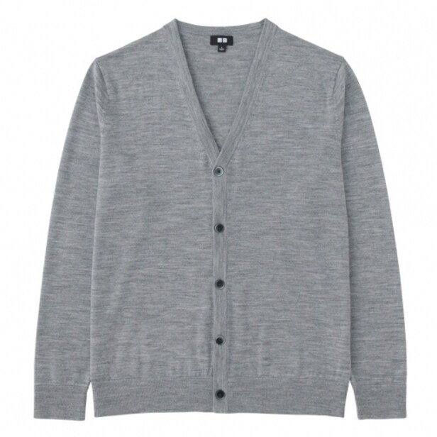 gray lightweight cardigan