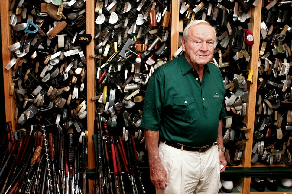 Arnold Palmer, four-time PGA Masters champion, poses in his