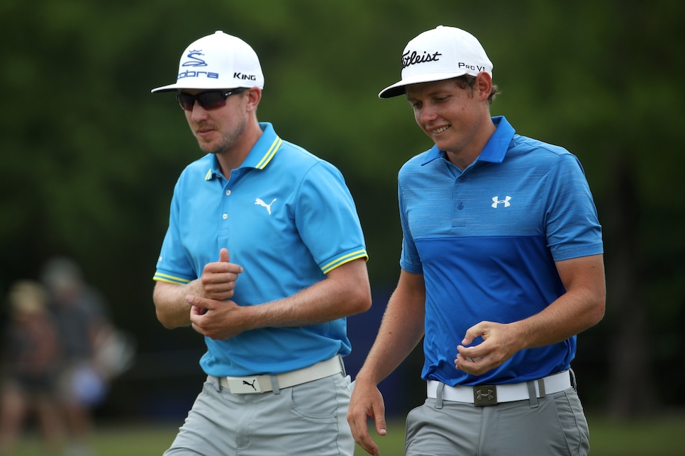 during the third round of the Zurich Classic at TPC Louisiana on April 29, 2017 in Avondale, Louisiana.