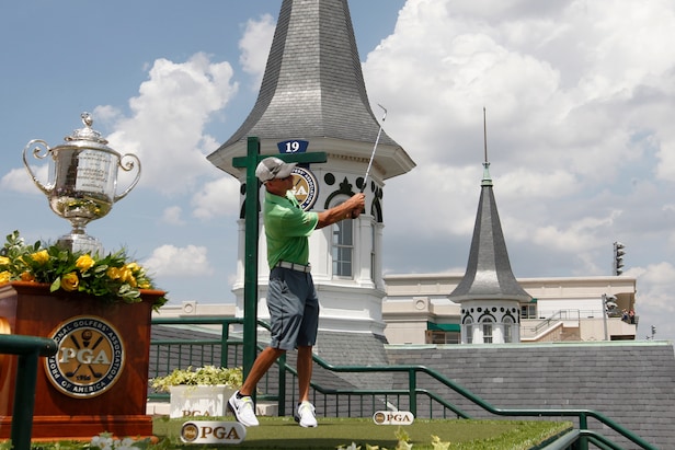 Avid Golfer Corey Lanerie ('I Work To Play Golf') Riding Lookin At Lee ...