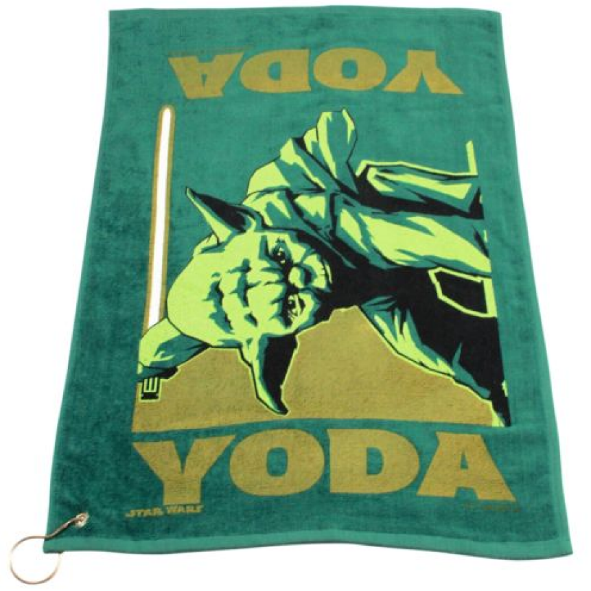 Yoda golf towel
