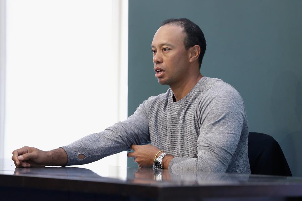 Tiger Woods Signs Copies Of His New Book "The 1997 Masters: My Story"
